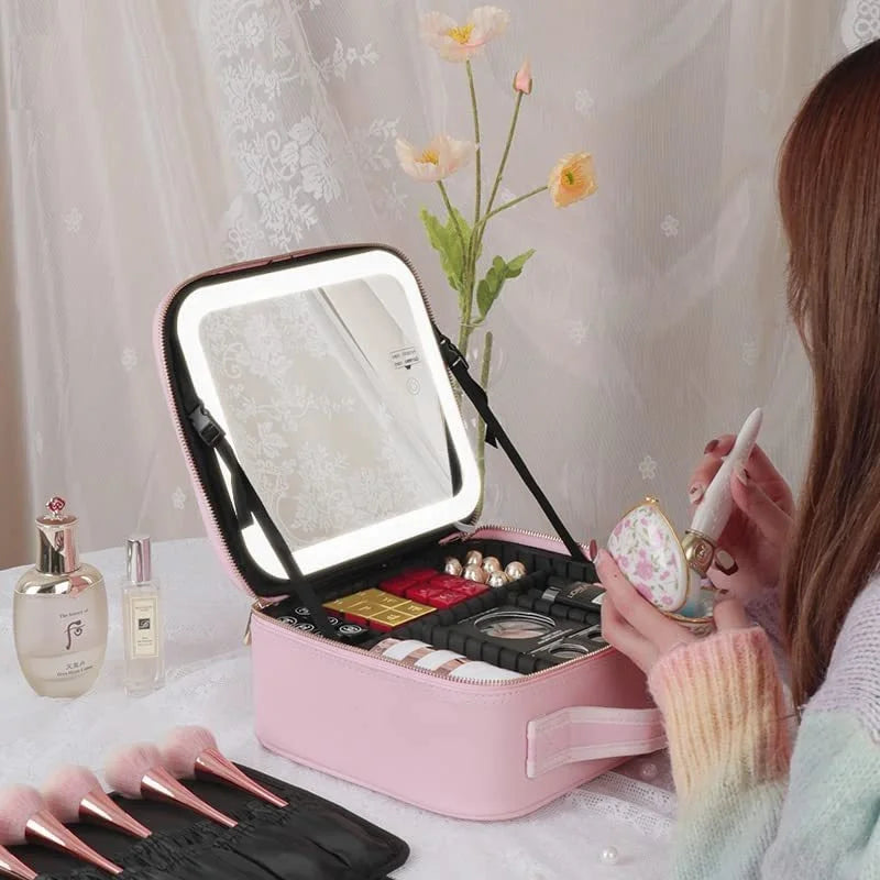 LED Travel Makeup Bag