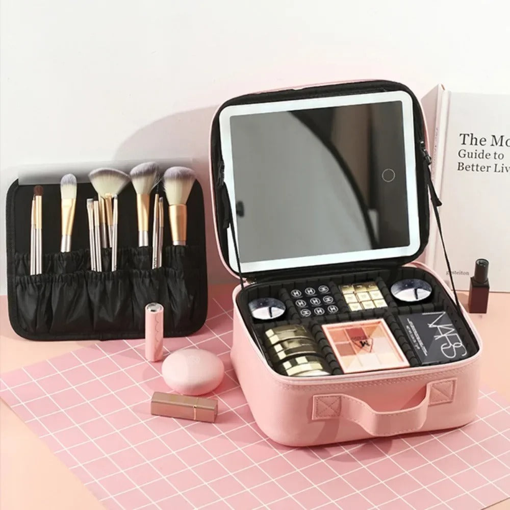 LED Travel Makeup Bag